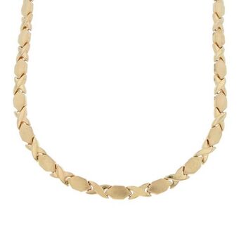 Nacional Monte de Piedad Gargantilla eslabón articulado en oro amarillo 14 kilates. oferta