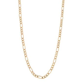 Nacional Monte de Piedad Collar de tres eslabones por uno en oro amarillo 14 kilates. oferta