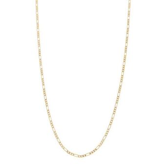 Nacional Monte de Piedad Collar de tres eslabones por uno en oro amarillo 14 kilates. oferta