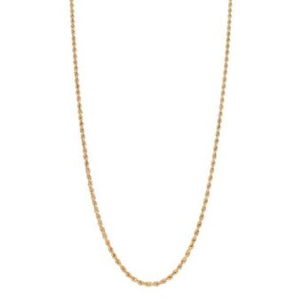 Nacional Monte de Piedad Collar eslabón torzal en oro amarillo 14 kilates. oferta