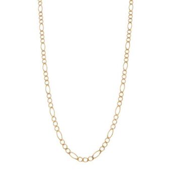Nacional Monte de Piedad Collar de tres eslabones por uno en oro amarillo 14 kilates. oferta