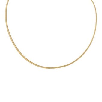 Nacional Monte de Piedad Gargantilla eslabón planchado en oro amarillo 14 kilates. oferta