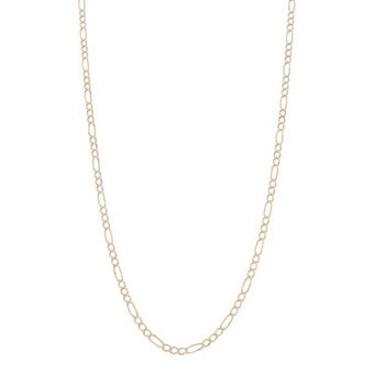 Nacional Monte de Piedad Gargantilla de tres eslabones por uno platinados en oro amarillo 14 kilates. oferta