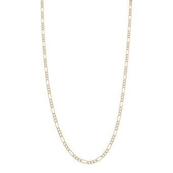 Nacional Monte de Piedad Collar de tres eslabones por uno facetados en oro amarillo 14 kilates. oferta