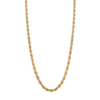 Nacional Monte de Piedad Collar eslabón torzal en oro amarillo 14 kilates. oferta