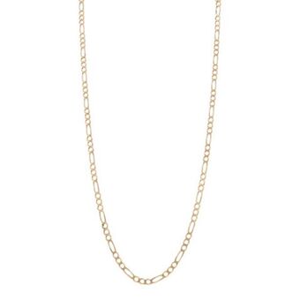 Nacional Monte de Piedad Collar de tres eslabones por uno en oro amarillo 14 kilates. oferta
