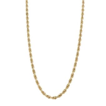 Nacional Monte de Piedad Collar eslabón torzal en oro amarillo 14 kilates. oferta