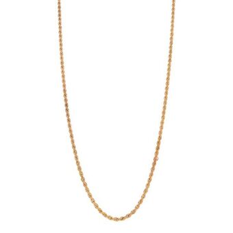 Nacional Monte de Piedad Collar eslabón torzal en oro amarillo 14 kilates. oferta