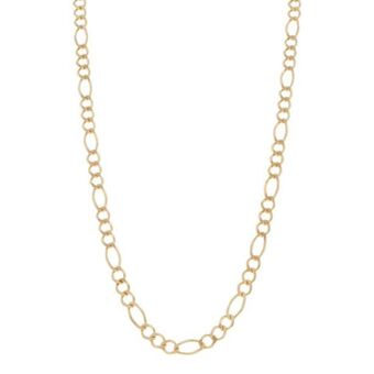 Nacional Monte de Piedad Collar de tres eslabones por uno en oro amarillo 14 kilates. oferta