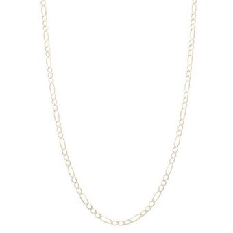 Nacional Monte de Piedad Collar de tres eslabones por uno platinados en oro amarillo 14 kilates. oferta