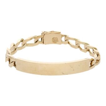 Nacional Monte de Piedad Esclava eslabón encontrado en oro amarillo 14 kilates. oferta