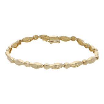 Nacional Monte de Piedad Pulsera eslabón articulado en oro amarillo 14 kilates. oferta