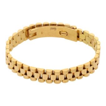 Nacional Monte de Piedad Pulsera eslabón articulado en oro amarillo 18 kilates. oferta