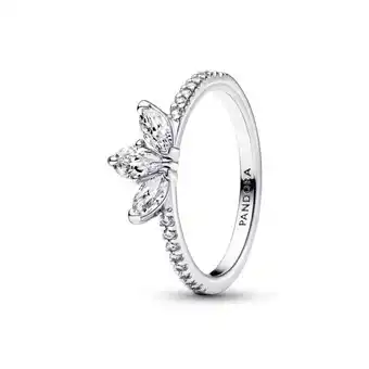 Pandora Anillo racimo herbario reluciente pandora plata esterlina oferta