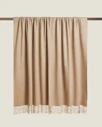 ZARA HOME Manta cashmere flecos oferta