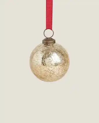 ZARA HOME Bola navidad mercurizado dorado mediano oferta