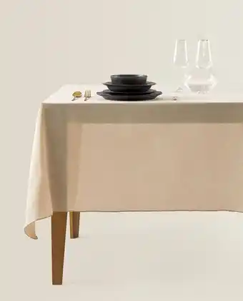 ZARA HOME Mantel algodón brillos oferta