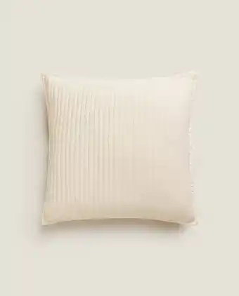 ZARA HOME Cojín de edredón microfibra rayas oferta