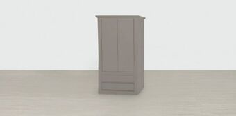 Ropero aspen gris solido