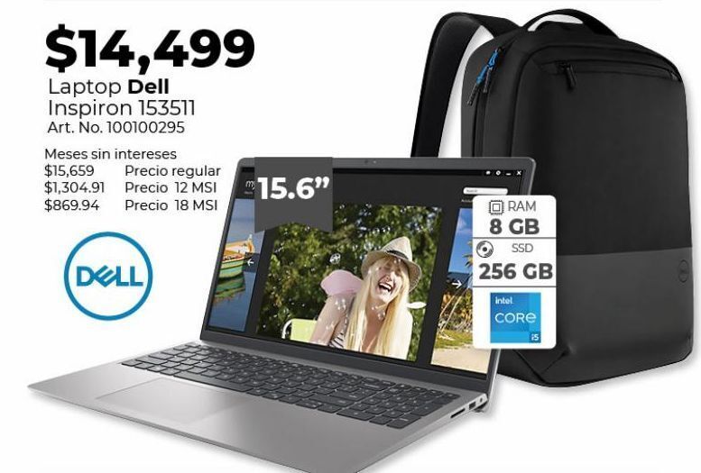 Laptop dell oferta en Office Depot