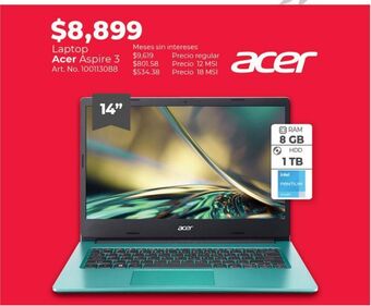 Office Depot Laptop acer oferta