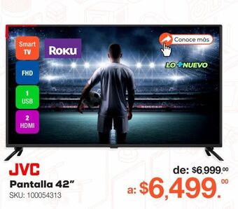 RadioShack Pantalla jvc roku si42fr / 42 pulgadas / full hd / smart tv oferta