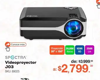 RadioShack Videoproyector mini spectra j03 / hd / negro oferta