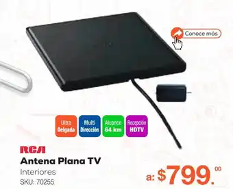 RadioShack Antena plana tv rca ant1450b / interior oferta