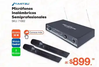 RadioShack Micrófonos inalámbricos semiprofesionales mitzu dic-04 / negro / 2 piezas oferta