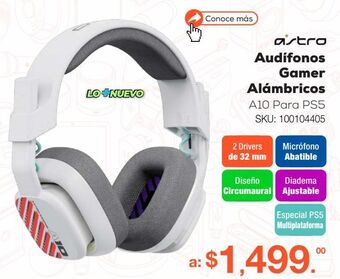 RadioShack Audífonos gamer alámbricos astro a10 2da generación / ps5 multiplataforma / blanco oferta