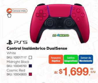 RadioShack Control inalámbrico dualsense / playstation 5 / blanco con negro oferta