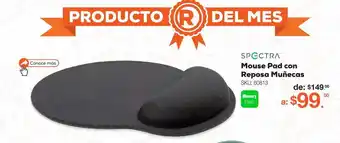 Mouse pad con reposa muñecas