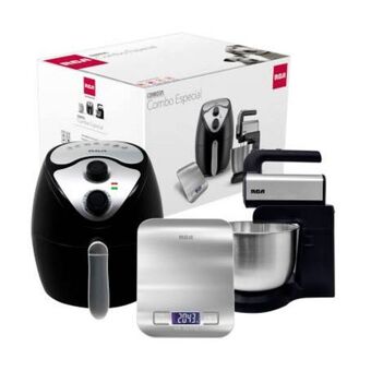 Sam's Club Combo especial rca freidora de aire + báscula de cocina + batidora de mano con pedestal oferta