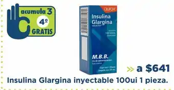 Farmacia San Pablo Insulina glargina inyectable 100ui 1 pieza. oferta