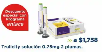 Farmacia San Pablo Trulicity solución 0.75mg 2 plumas. oferta