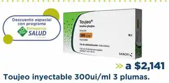 Farmacia San Pablo Toujeo inyectable 300ui/ml 3 plumas oferta