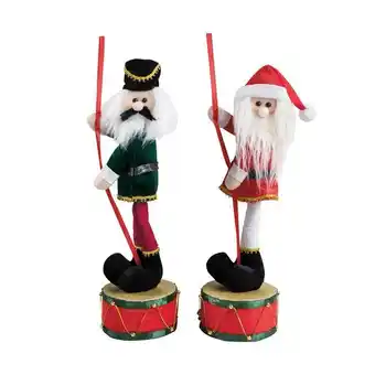 Adornos para pino 'santa y el cascanueces'