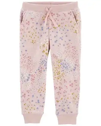 Carter's Pantalones de tela polar con estampado floral y cintura elástica oshkosh b'gosh oferta