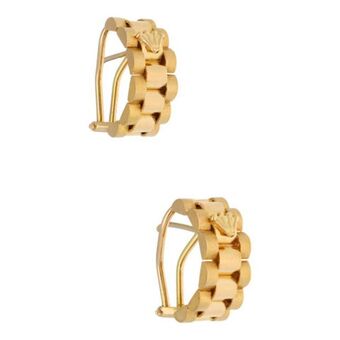 Nacional Monte de Piedad Aretes diseño especial en oro amarillo 18 kilates. oferta