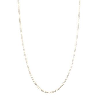 Nacional Monte de Piedad Collar de tres eslabones por uno platinados en oro amarillo 14 kilates. oferta