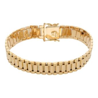 Nacional Monte de Piedad Pulsera eslabón articulado en oro amarillo 18 kilates. oferta