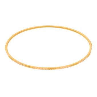 Nacional Monte de Piedad Pulsera de arillo estriada en oro amarillo 22 kilates. oferta
