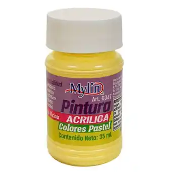 Pintura acrylica colores pastel 35ml 1pz