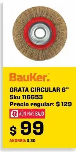 Sodimac Homecenter Grata circular 6" oferta