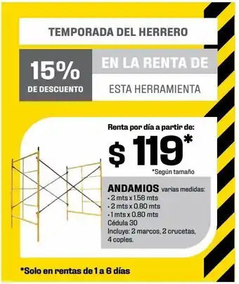 Sodimac Homecenter Andamios oferta