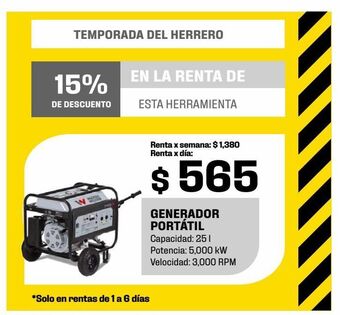 Sodimac Homecenter Generador portátil oferta