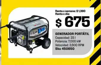 Sodimac Homecenter Generador portátil oferta