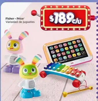 Variedad de juguetes fisher price oferta en Bodega Aurrera