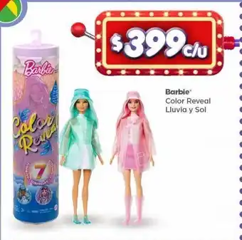 Barbie color reveal lluvia y sol