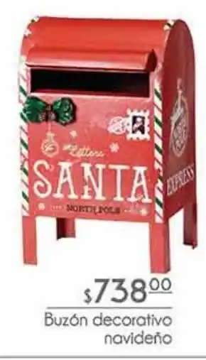 Fresko Buzón decorativo navideño oferta
